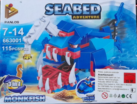 Jocuri - Seabed Adventure Monkfish. Set lego creaturi subacvatice