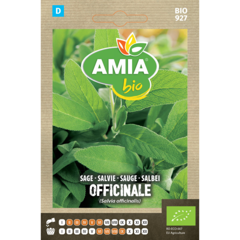 Casa, Gradina & Bricolaj - Seminte bio de salvia Officinale Amia, 1 g