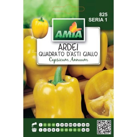 Casa, Gradina & Bricolaj - Seminte de ardei gras Quadrato d'Asti Giallo Amia, 1 g