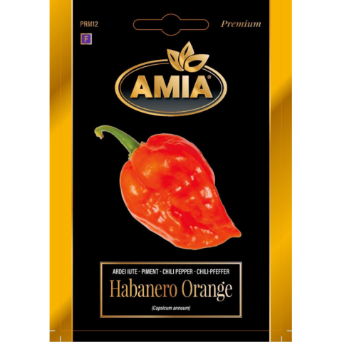 Casa, Gradina & Bricolaj - Seminte de ardei iute premium Amia Habanero Orange, 0.2 g
