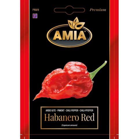 Casa, Gradina & Bricolaj - Seminte de ardei iute premium Amia Habanero Red ( Capsicum chinense), 0.2 g