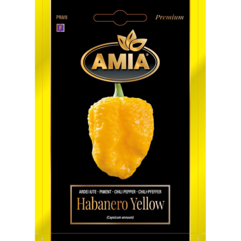 Casa, Gradina & Bricolaj - Seminte de ardei iute premium Amia Habanero Yellow, 0.2 g
