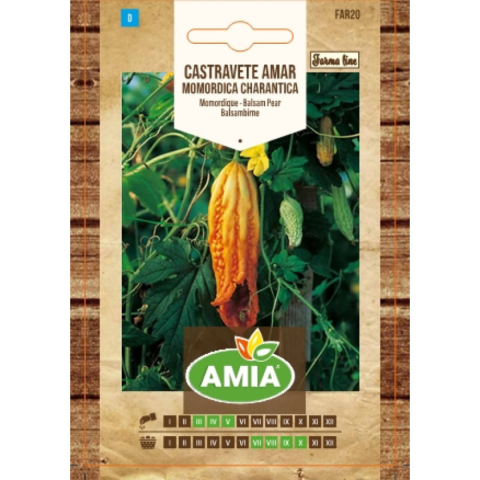 Casa, Gradina & Bricolaj - Seminte de castravete amar, Amia Farma Line, Momordica charantica