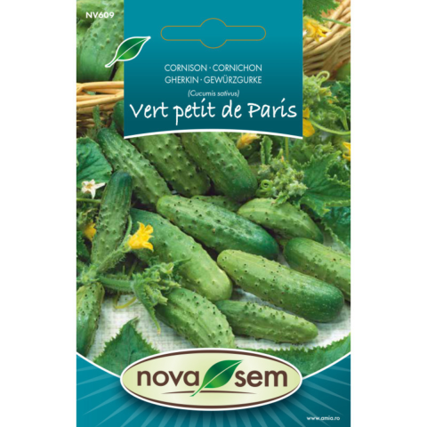 Casa, Gradina & Bricolaj - Seminte de castraveti cornison Vert petit de Paris Novasem, 1 g
