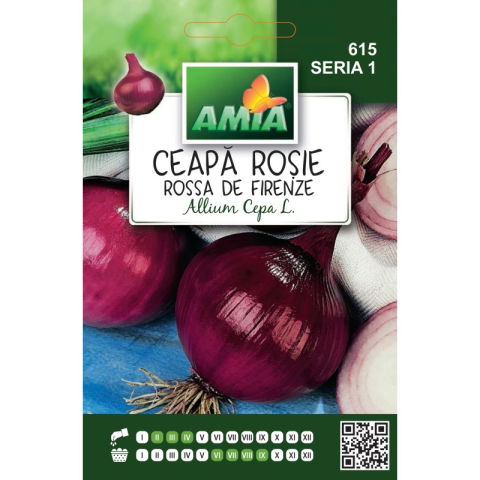 Bulbi, seminte si rasaduri - Seminte de ceapa rosie Amia Rossa de Firenze, 1 g