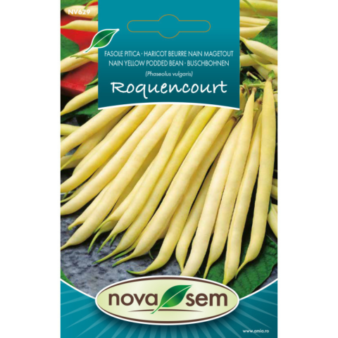 Casa, Gradina & Bricolaj - Seminte de fasole fideluta galbena pitica Rocquencourt Novasem, 7 g