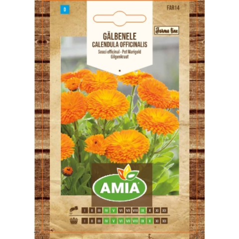 Casa, Gradina & Bricolaj - Seminte de galbenele, Amia Calendula officinalis , 0.5 g