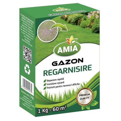 Casa, Gradina & Bricolaj - Seminte de gazon Amia pentru regarnisire, 1 kg