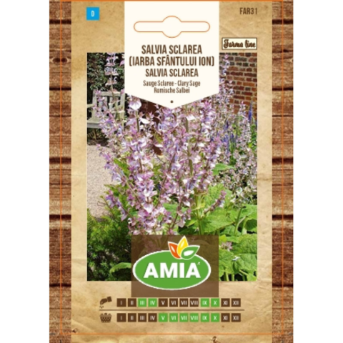 Plante & Flori - Seminte de Iarba Sfantului Ioan, Amia Farma Line, Salvia sclarea