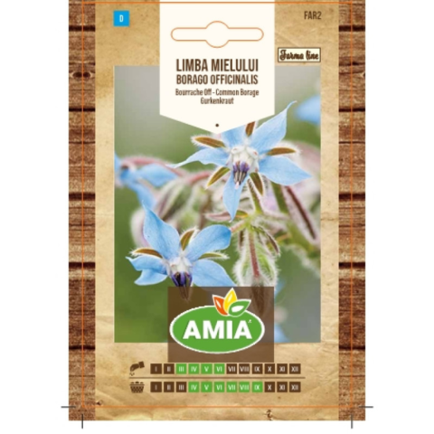 Casa, Gradina & Bricolaj - Seminte de limba mielului Amia Farma Line Borago officinalis
