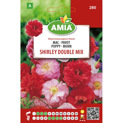 Casa, Gradina & Bricolaj - Seminte de mac Shirley double Mix Amia, 0,9 g