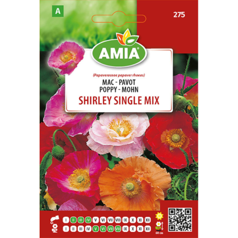 Casa, Gradina & Bricolaj - Seminte de Mac Shirley single Mix Amia, 1 g