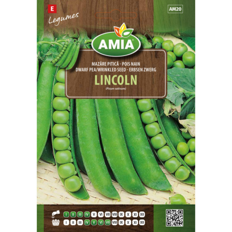 Casa, Gradina & Bricolaj - Seminte de mazare Amia Lincoln, 50 g