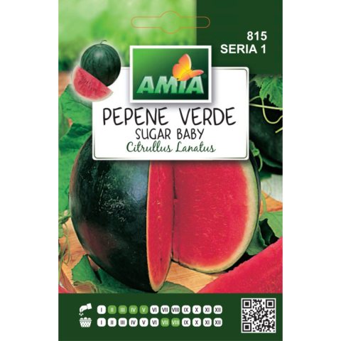 Casa, Gradina & Bricolaj - Seminte de pepene verde Sugar Baby Amia, 2 g