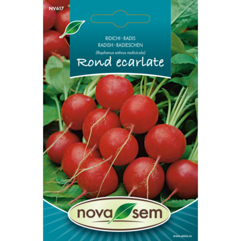 Casa, Gradina & Bricolaj - Seminte de ridichi Rond Ecarlate Novasem, 4 g