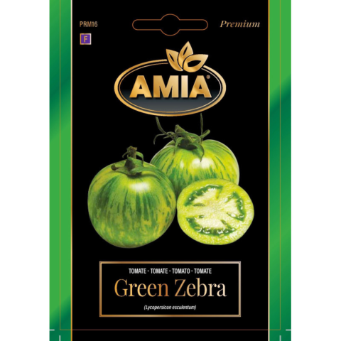 Casa, Gradina & Bricolaj - Seminte de tomate premium Amia Green Zebra, 0.05 g