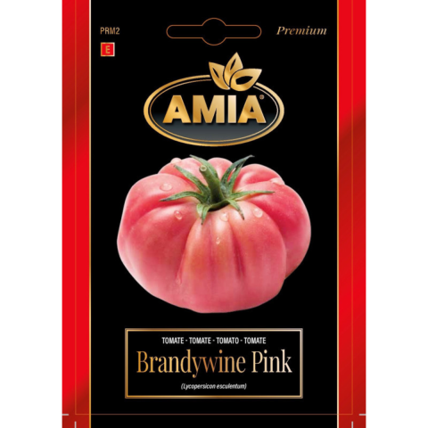 Casa, Gradina & Bricolaj - Seminte de tomate premium Amia Brandywine Pink, 0.2 g