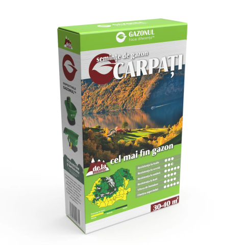 Casa, Gradina & Bricolaj - Seminte Gazon Carpati, cu frunza subtire, pentru zone cu umbra, 0.75 KG