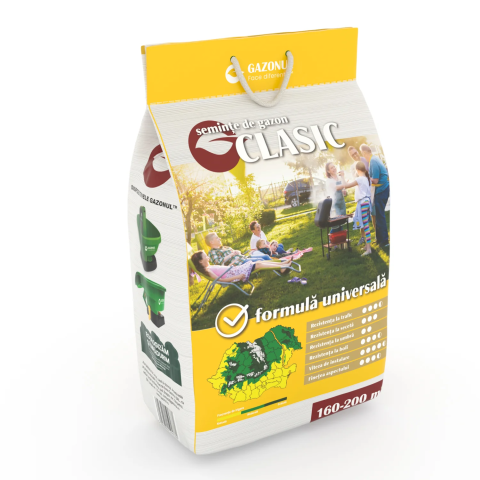 Casa, Gradina & Bricolaj - Seminte Gazon Clasic, amestec versatil pentru gradini si spatii publice, 4 KG
