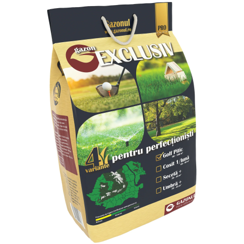 Casa, Gradina & Bricolaj - Seminte Gazon Exclusiv Golf Pitic cu crestere lenta si frunzis scurt, 4 KG