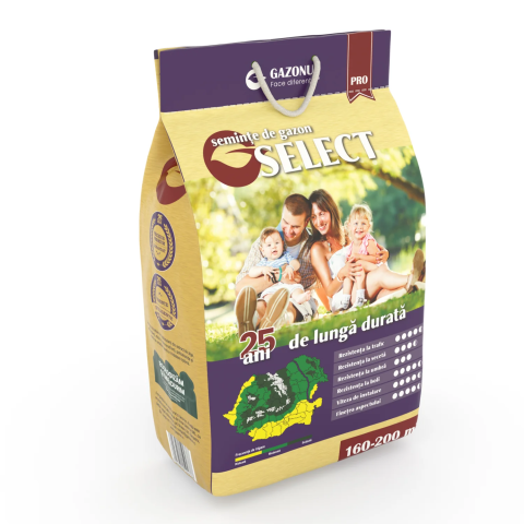 Casa, Gradina & Bricolaj - Seminte Gazon Select, pentru un covor verde, fin si de durata, 4 KG