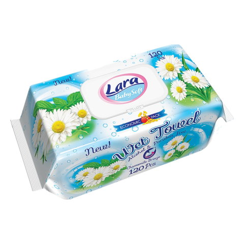 Servetele umede bebelusi - Servetele umede Lara Musetel, 120 bucati