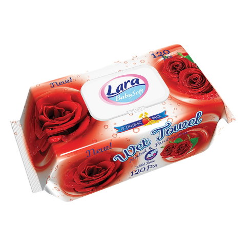 Servetele umede Lara Rose, 120 bucati