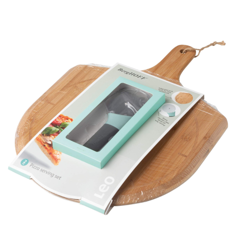 Casa, Gradina & Bricolaj - Set 2 bucati tavi pentru pizza, BergHoff, rotund, bambus