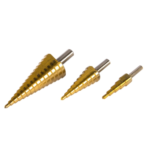 Scule electrice & Unelte - Set 3 freze in trepte HSS+Ti 4-12,4-20,4-32mm