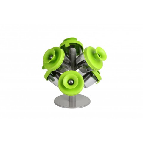 Casa, Gradina & Bricolaj - Set 6 Recipiente din Plastic pentru Condimente, Ertone MN402