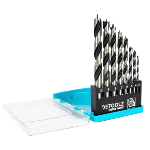 Casa, Gradina & Bricolaj - Set burghie Detoolz pentru lemn 8 bucati G01