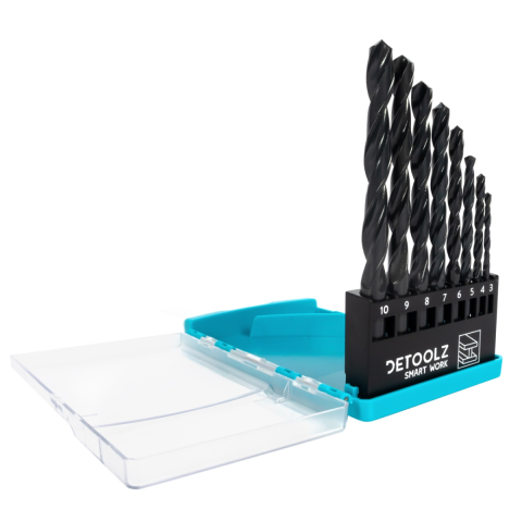 Casa, Gradina & Bricolaj - Set burghie Detoolz pentru metal 8 bucati G01