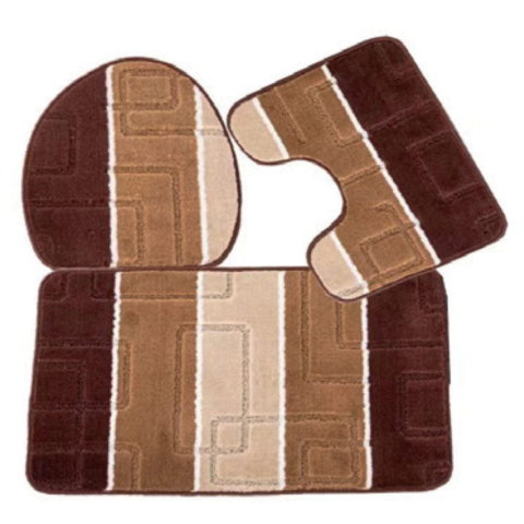 Textile & Covoare - Set covorase baie Hausberg, 3 piese, HB-H436MR