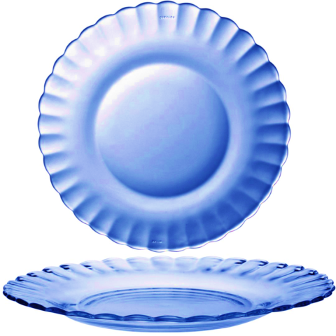 Casa, Gradina & Bricolaj - Set farfurii rotunde desert Duralex Picardie, albastru, 20,5 cm, 6 buc