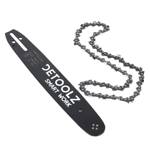 Casa, Gradina & Bricolaj - Set lama si lant drujba Detoolz, lungime 13'', pas 0.325'', grosime 1.5mm, 56 pinteni, 28 dinti, full chisel