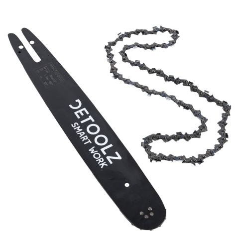Casa, Gradina & Bricolaj - Set lama si lant drujba Detoolz, lungime 14'', pas 3/8'', grosime 1.3mm, 50 pinteni, 25 dinti, full chisel