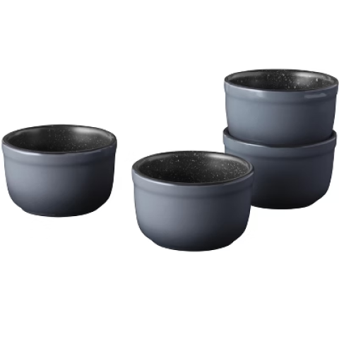 Bucatarie & Servire - Set vase BergHOFF, ramekin 4 piese medium, Gem, Ø9 x 5 cm, ceramica emailata, 230 ml