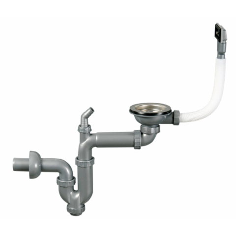 Sanitare - Sistem scurgere chiuveta Sanitec Q90 SN-046, racord cu preaplin