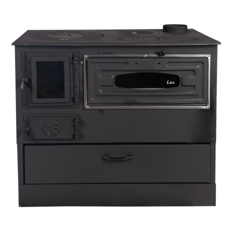 Cazane combustibil solid, sobe si semineuri - Soba pe lemne 9kW Grand Fantazia Lux, cos dreapta