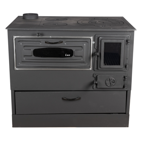 Cazane combustibil solid, sobe si semineuri - Soba pe lemne 9kW Grand Fantazia Lux, cos stanga