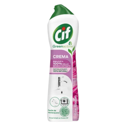 Casa, Gradina & Bricolaj - Solutie crema pentru suprafete unviersala Cif Pink Flower, 500 ml