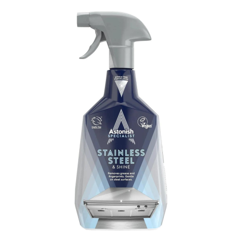 Solutii suprafete bucatarie - Solutie de curatare pentru inox si metal Astonish Specialist, 750 ml