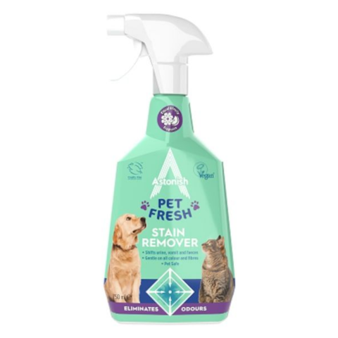 Igiena animale de companie - Solutie Spray Astonish Pet Fresh, curatare pete animale, 750 ml