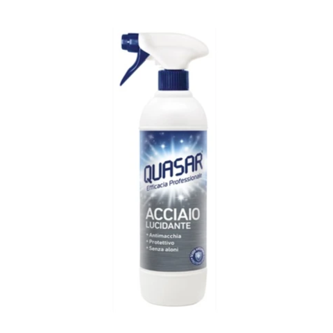 Solutii suprafete bucatarie - Solutie Spray Quasar, degresant suprafete Inox, 580 ml