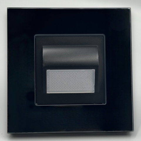 Spoturi - Spot led Scara din sticla,negru 1W, 4000K, lumina neutra, SPN1426B, 1 buc