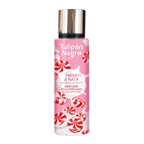 Ingrijire Corp - Spray de corp pentru femei Tulipan Negro Fresa & Nata, 250 ml