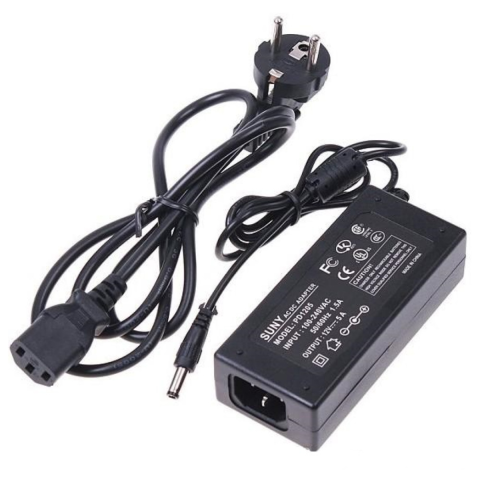 Accesorii corpuri de iluminat - Stecher alimentare banda LED 12V, 60W, 5A, Spin DL66500J, 1 buc