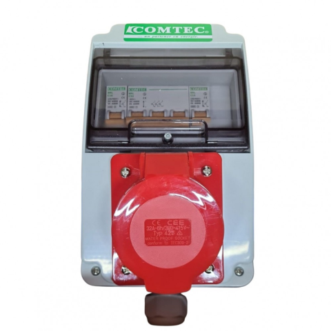 Tablouri electrice - Tablou Santier 6l Ip44 (T1x32+m2x16), Comtec PF0019-05540, 1 buc