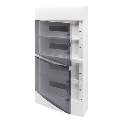 Iluminat & electrice - Tablou sigurante aplicat 72 module Gewiss cu bareta inclusa, Gewiss GW40053BD, 1 buc