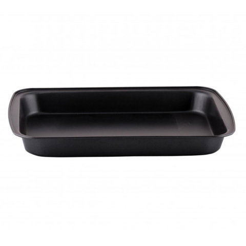 Casa, Gradina & Bricolaj - Tava dreptunghiulara pentru copt, Ertone ERT-MN 561B, anti-aderenta, 31x20.5x4 cm, Negru